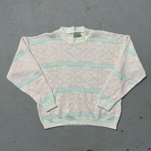 Vintage Jane Adams Knit Pattern Sweater Size Large